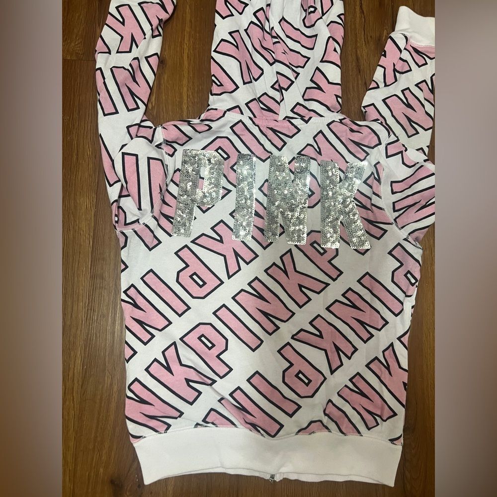 Victoria's Secret Logo Mania Bling hoodie XS